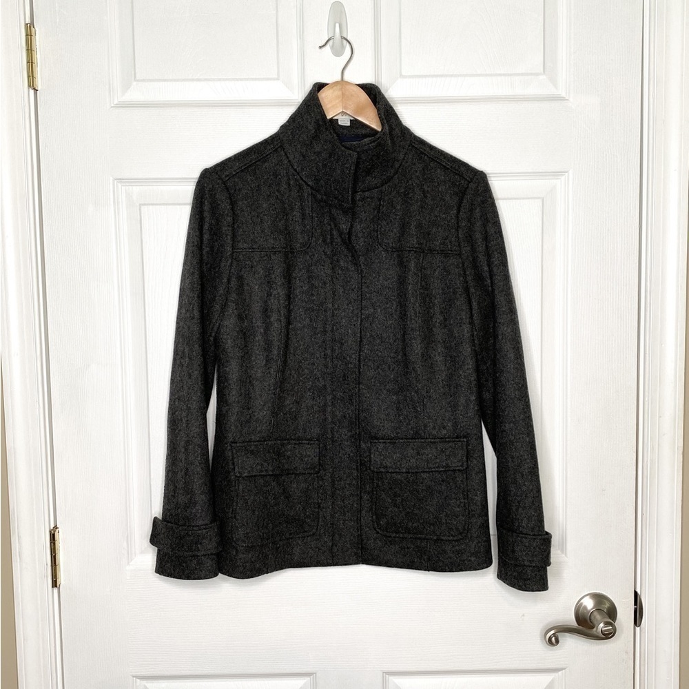 Boden Gray Wool Long Sleeved Jacket Size US8